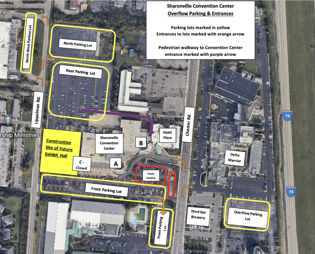 Parking - Sharonville Convention Center | Cincinnati, Ohio
